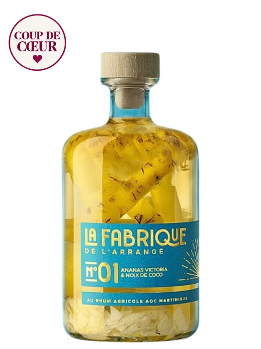 La Fabrique de L'Arrangé N°01 - Rhum arrangé Ananas Victoria Noix de Coco