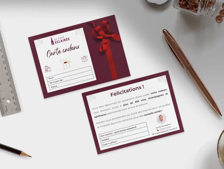 Carte cadeau vins & spiritueux