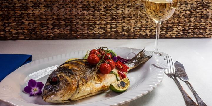 vin et poisson