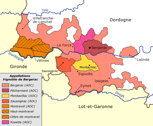 carte Bergerac