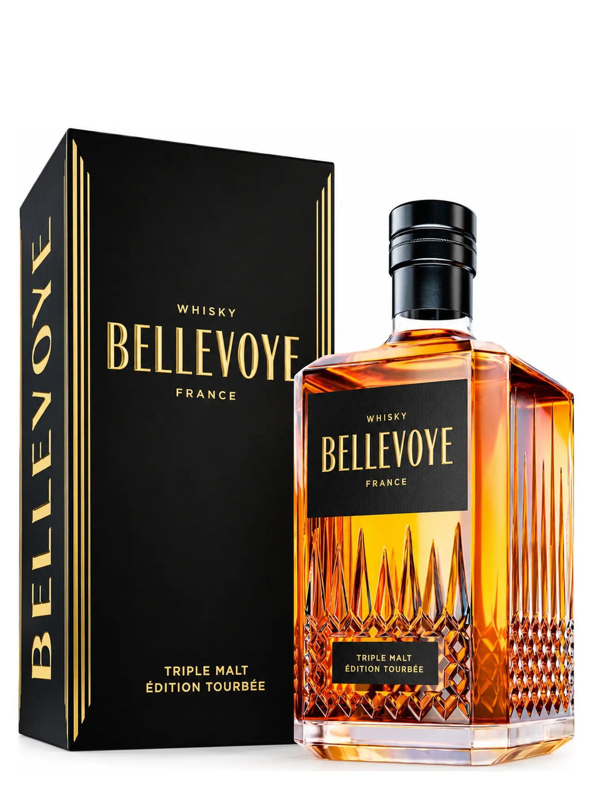 Bellevoye Noir - Whisky Tourbé - Triple Malt Français