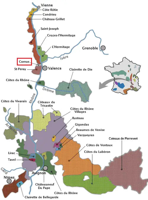 carte du Rhône