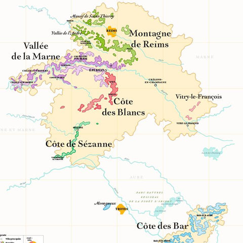 Les classements viticoles: Alsace, Champagne, Loire,