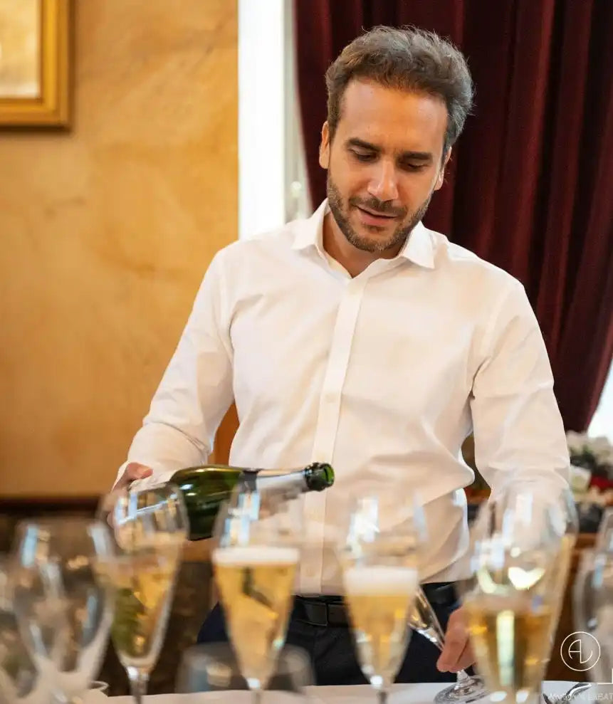 maxime azoulay champagne évènement mariage la cave éclairée